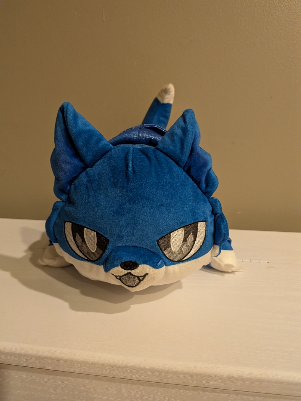 Aphmau Meemeows Plush 11" Mystery Cat Wolf Animal EIN Blue With Hoodie